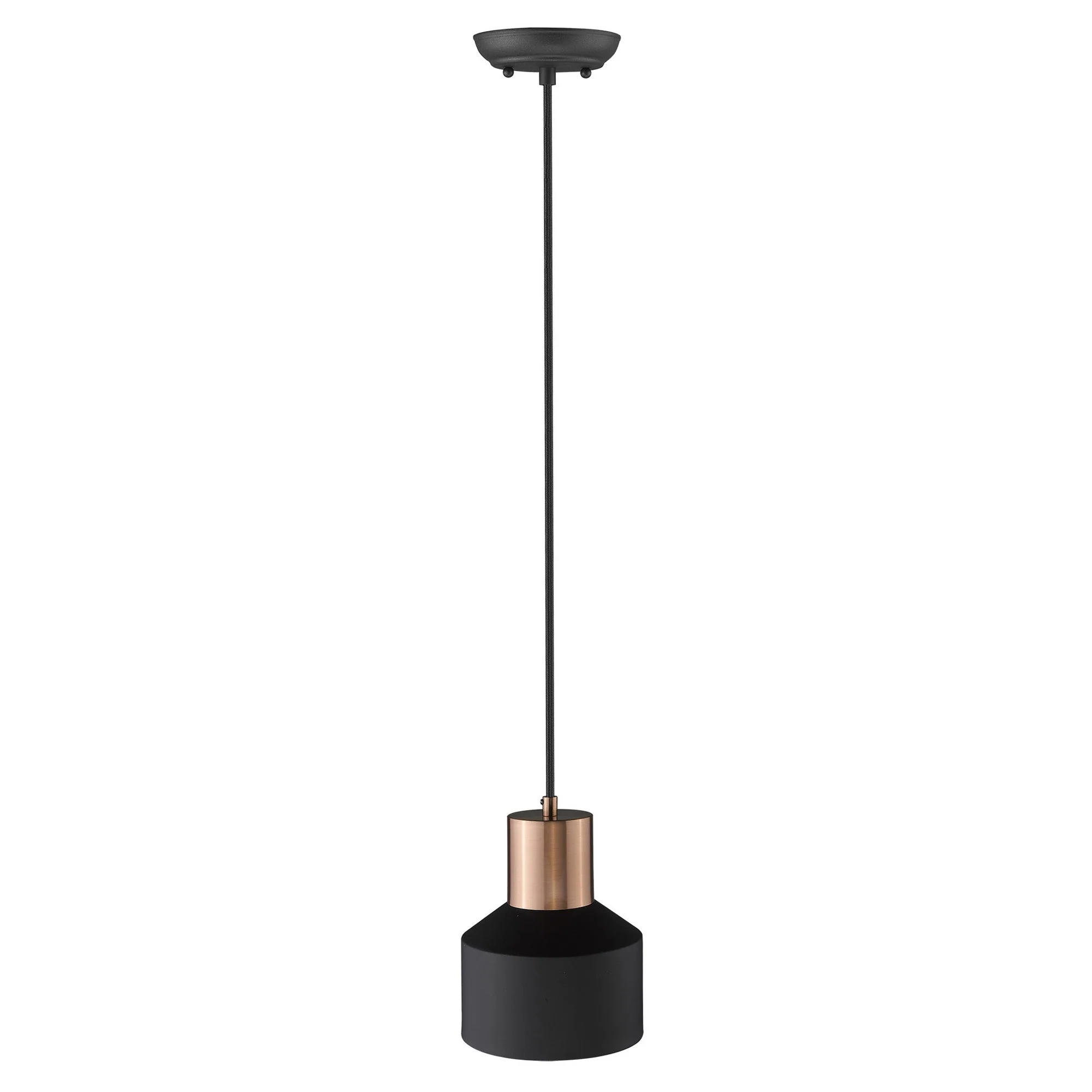 Matte Black and Rose Gold Pendant Hanging Light By Homeroots - Image 4