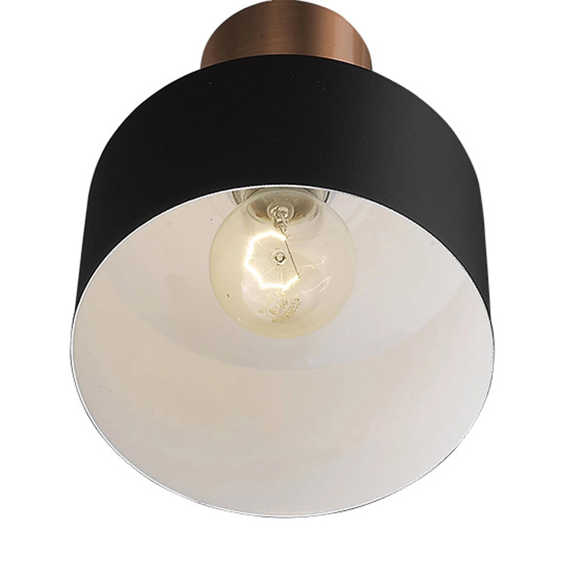 Matte Black and Rose Gold Pendant Hanging Light By Homeroots - Image 5