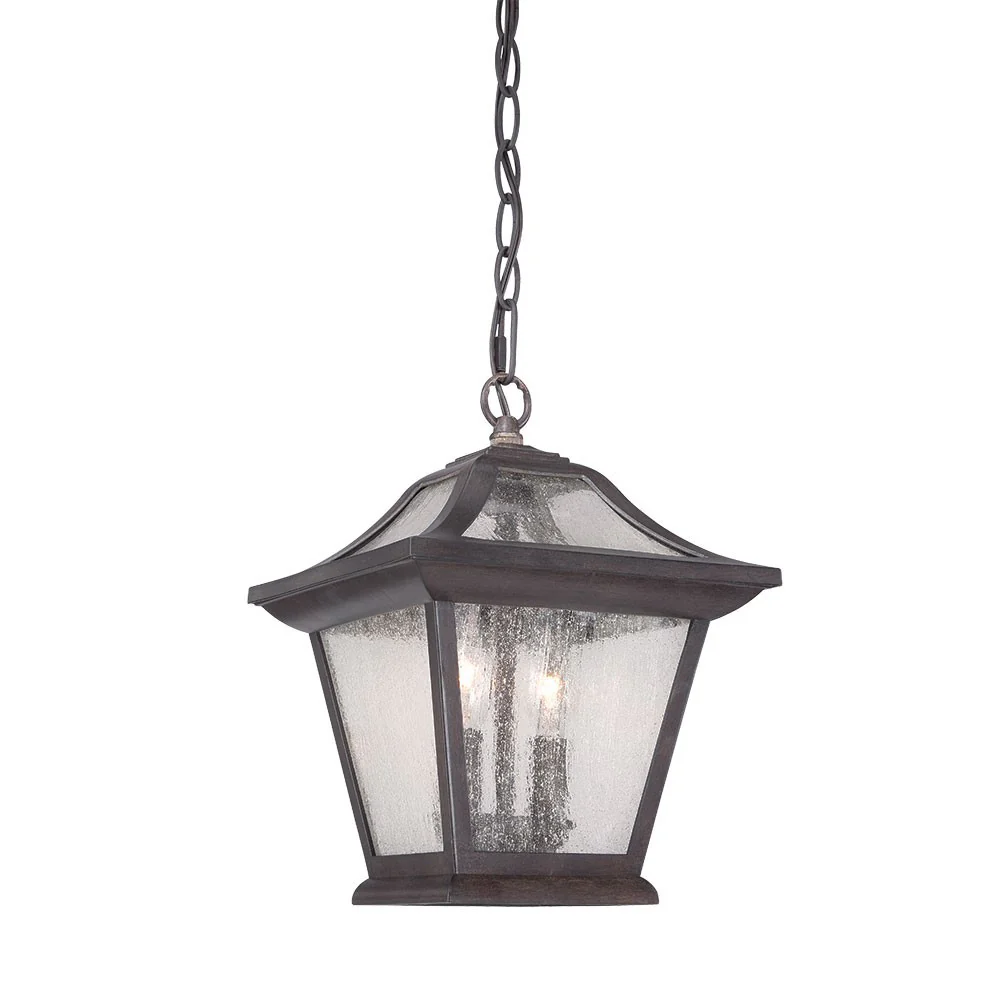 Matte Black Birdhouse Shape Outdoor Hanging Light By Homeroots - Image 2