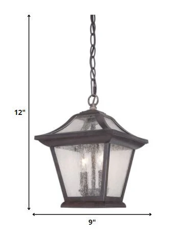 Matte Black Birdhouse Shape Outdoor Hanging Light By Homeroots - Image 5