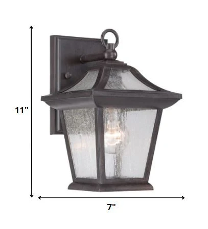 Matte Black Birdhouse Shape Outdoor Wall Light By Homeroots - Image 2
