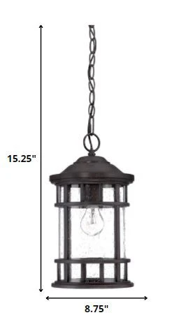 Matte Black Canister Hanging Light By Homeroots - Image 5