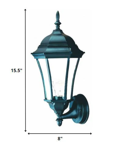Matte Black Carousel Lantern Wall Light By Homeroots - Image 2