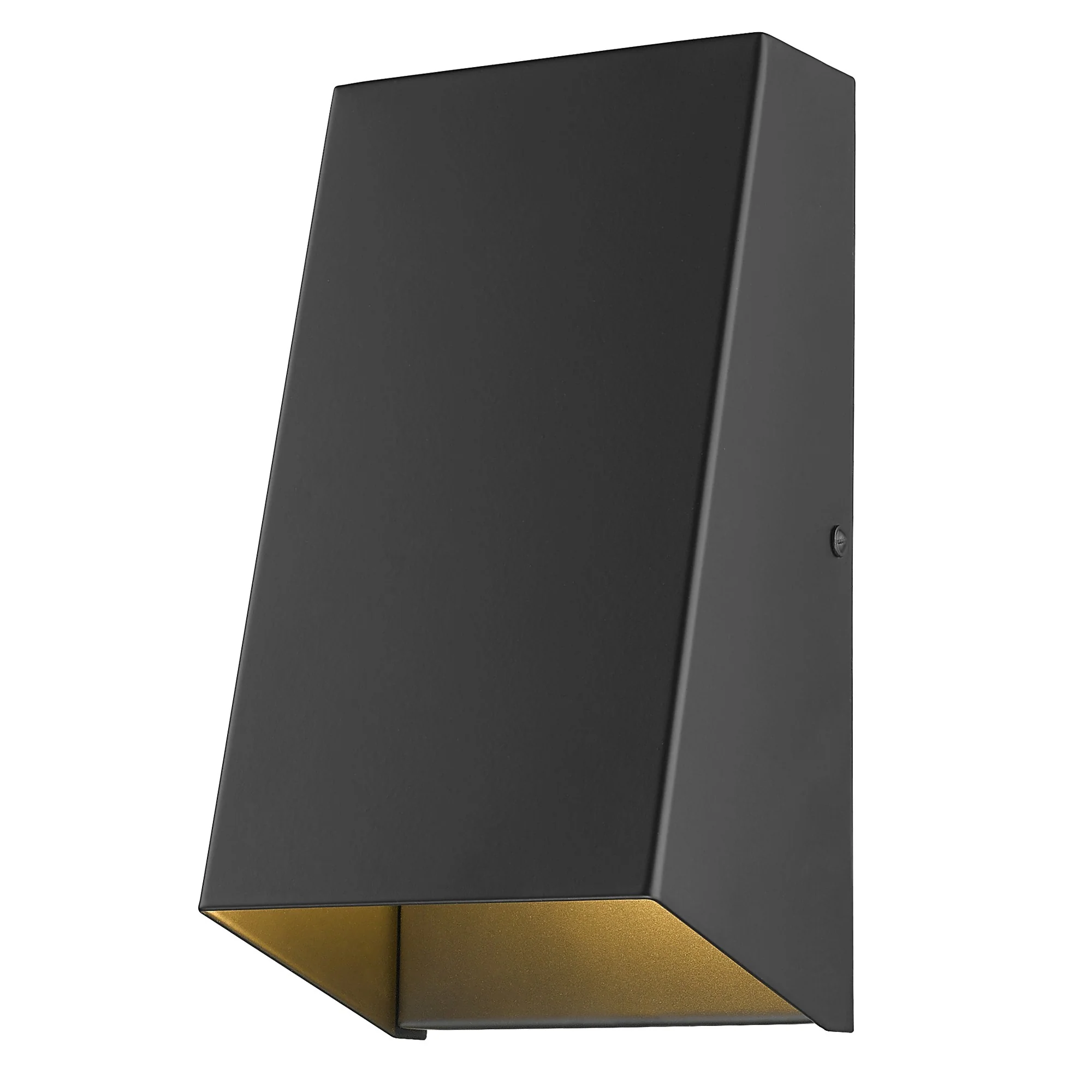 Matte Black Geometric Wall Sconce By Homeroots - Image 2