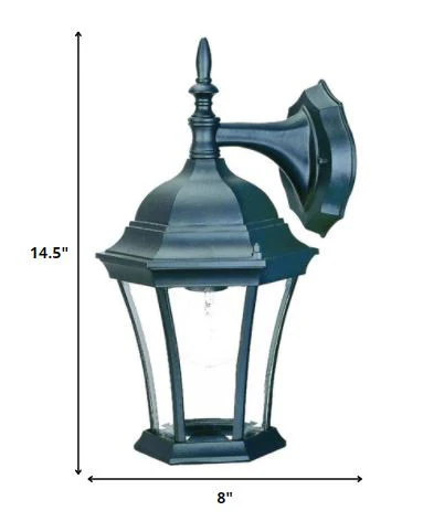 Matte Black Hanging Carousel Lantern Wall Light By Homeroots - Image 2