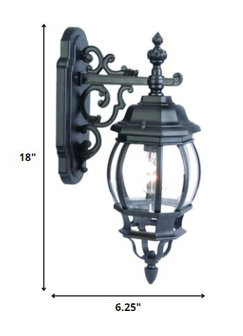 Matte Black Hanging Glass Globe Wall Light By Homeroots - Image 2