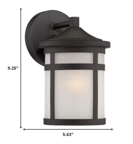 Matte Black Hanging Lantern Shape Wall Light By Homeroots - Image 2