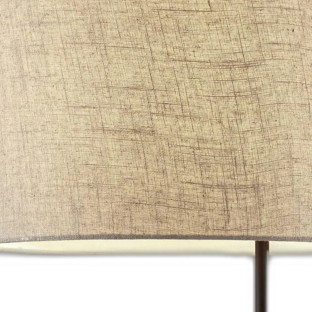 Matte Black Metal Floor Lamp With Wireless Charging Task Shelf By Homeroots - 372633 - Image 5