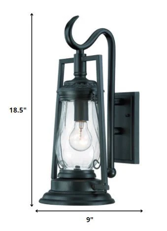 Matte Black Oil Lamp Wall Light By Homeroots - Image 2