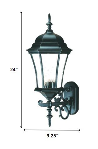 Matte Black Ornamental Carousel Lantern Wall Light By Homeroots - Image 2