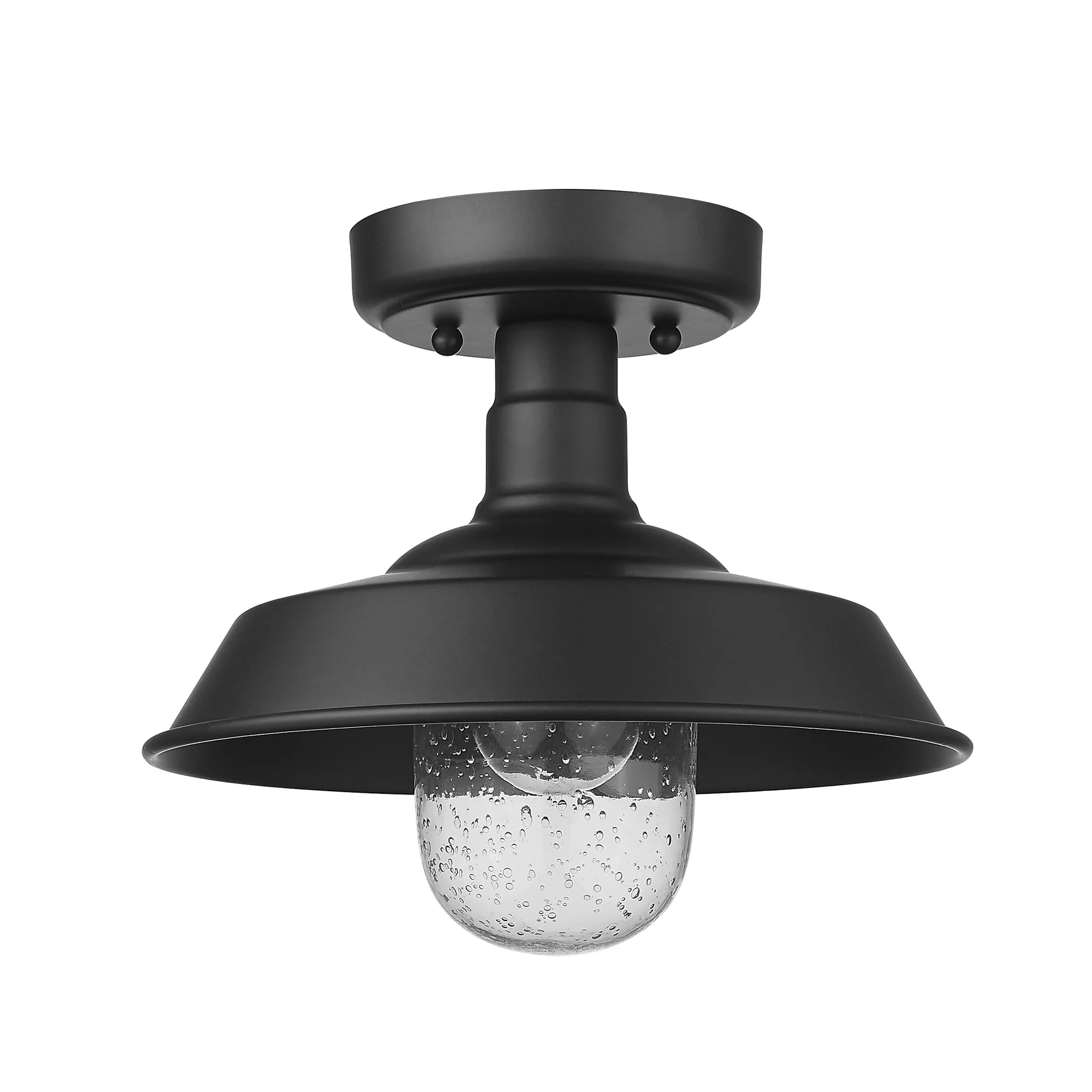 Matte Black Shallow Plate Adjustable Pendant Light By Homeroots - Image 5