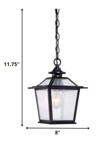 Matte Black Terrarium Shape Hanging Light By Homeroots - Image 2