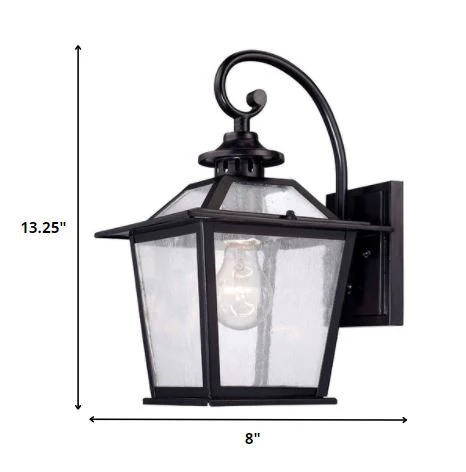 Matte Black Terrarium Shape Wall Light By Homeroots - Image 2