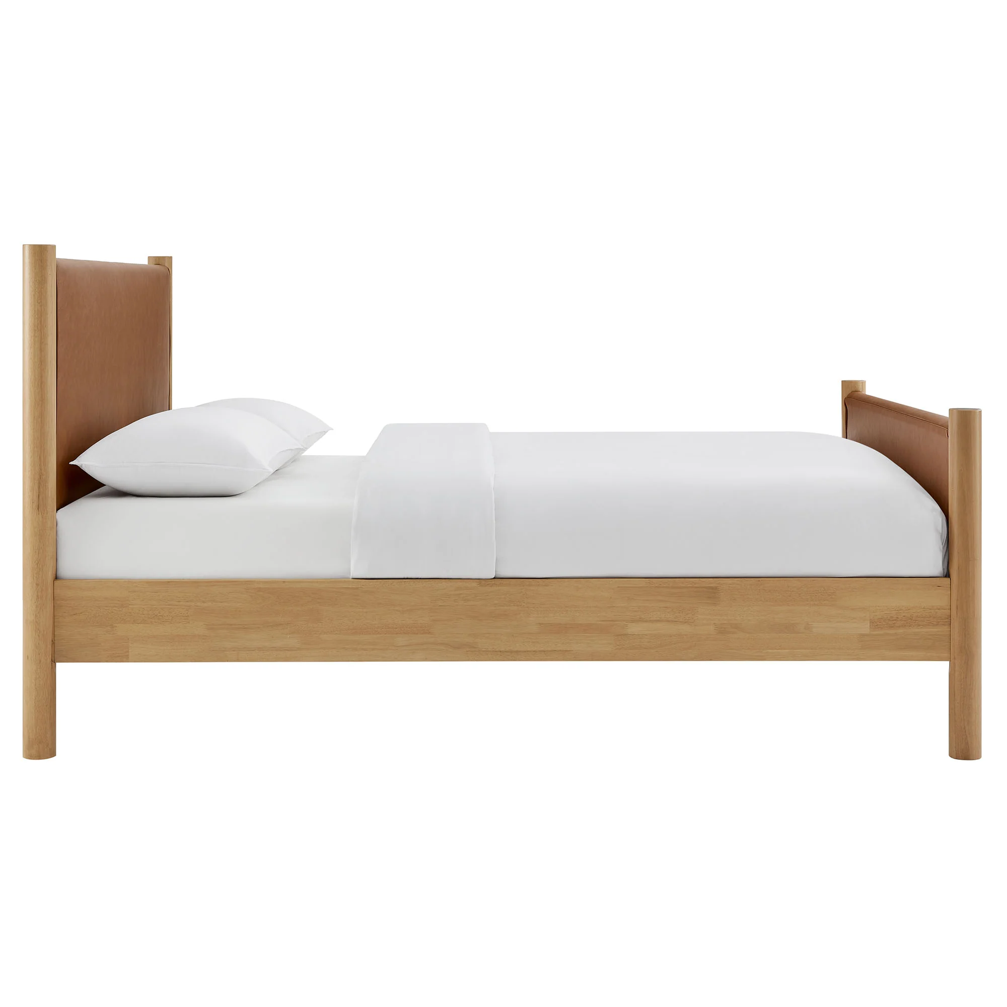 Maven Full Size Vegan Leather Upholstered Platform Bed by Modway - Image 4