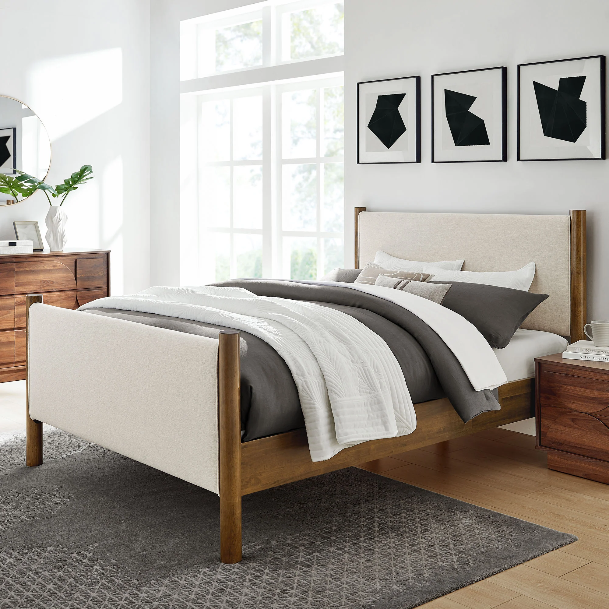 Maven King Size Fabric Upholstered Platform Bed by Modway - Image 16