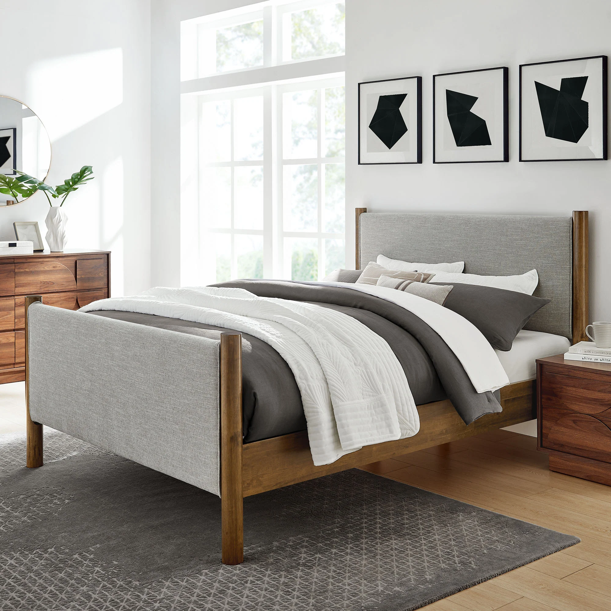 Maven King Size Fabric Upholstered Platform Bed by Modway - Image 34