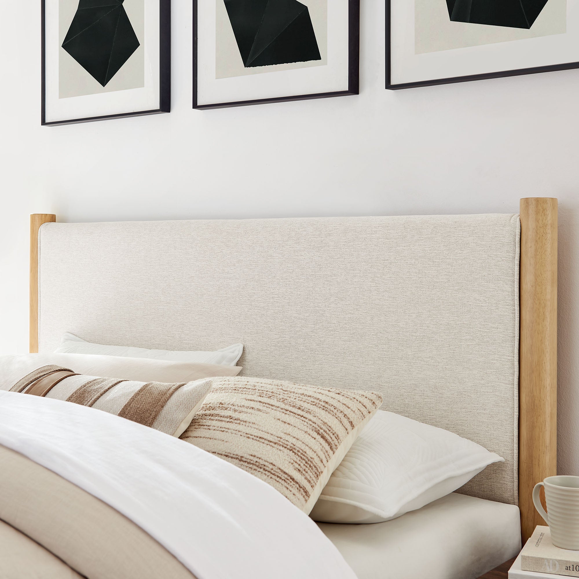 Maven King Size Fabric Upholstered Platform Bed by Modway - Image 7