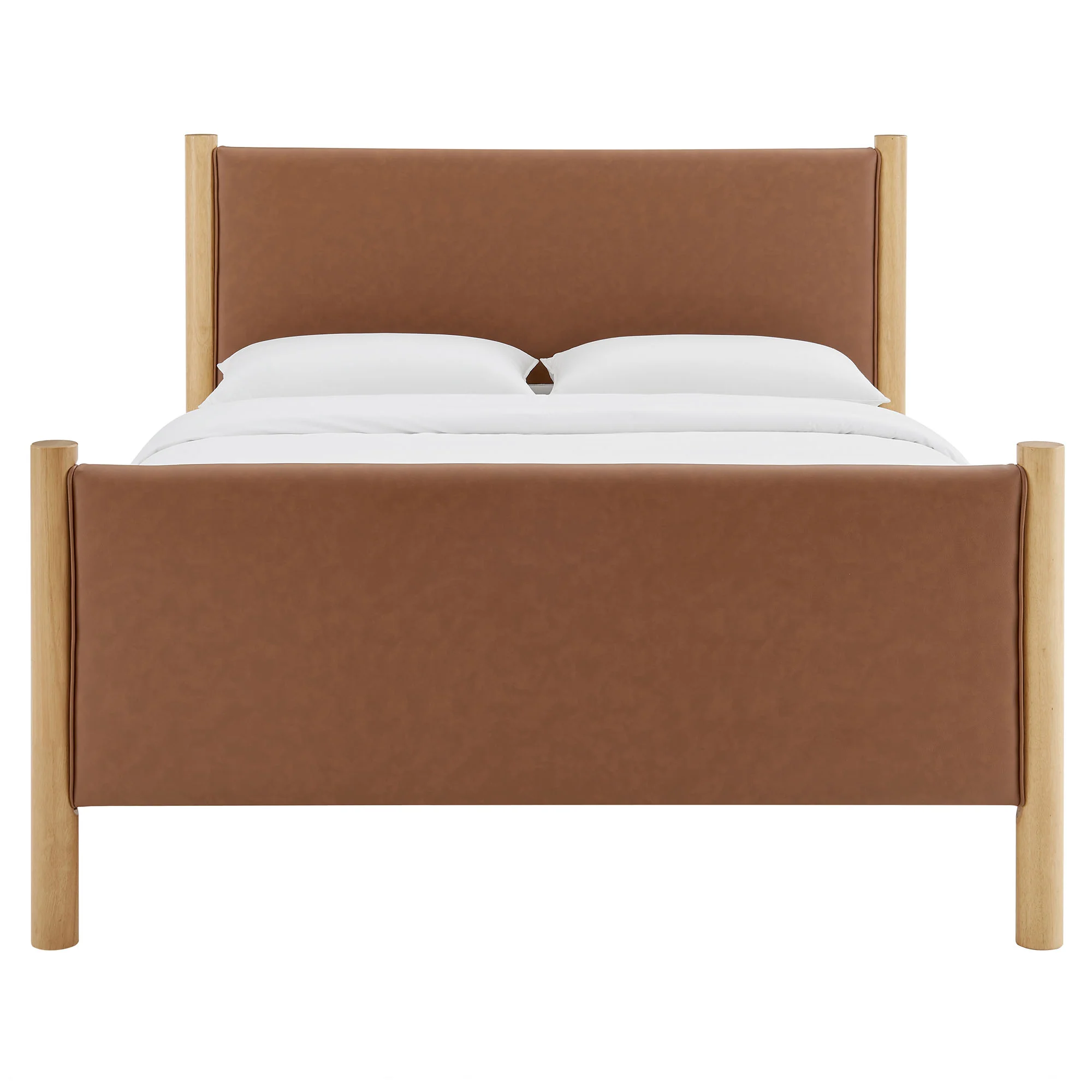 Maven King Size Vegan Leather Upholstered Platform Bed by Modway - Image 5