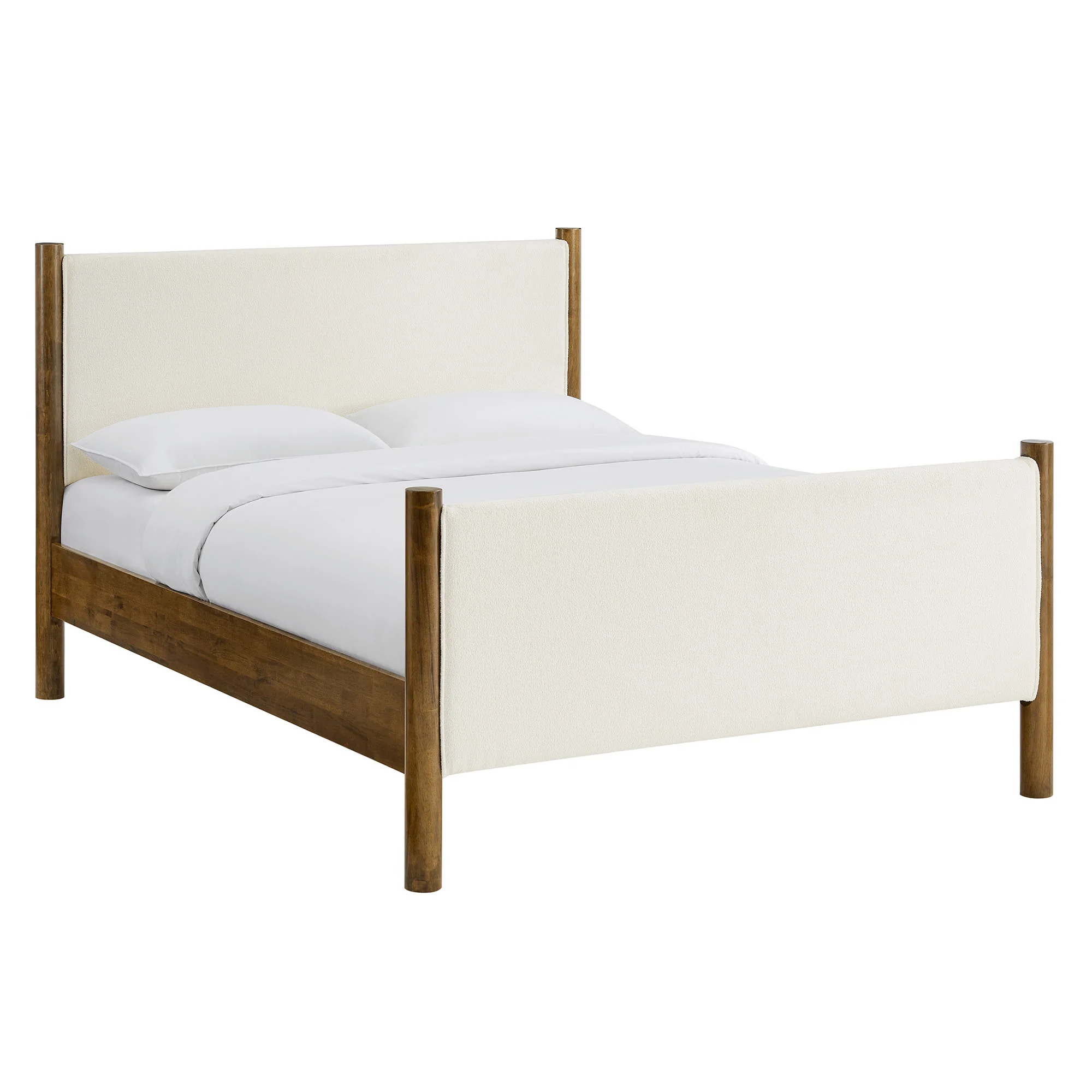 Maven Queen Size Boucle Upholstered Platform Bed by Modway - Image 10