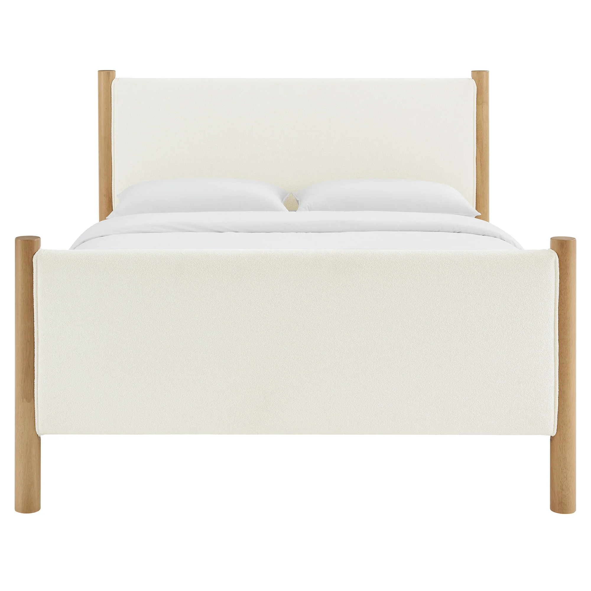 Maven Queen Size Boucle Upholstered Platform Bed by Modway - Image 5