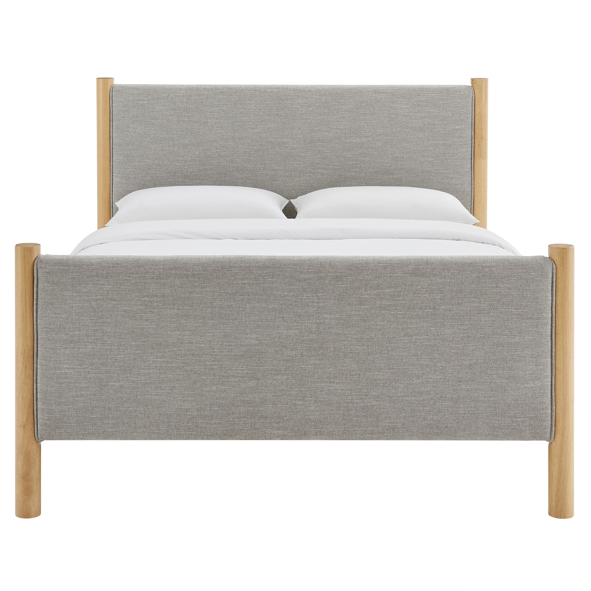 Maven Queen Size Fabric Upholstered Platform Bed by Modway - Image 22