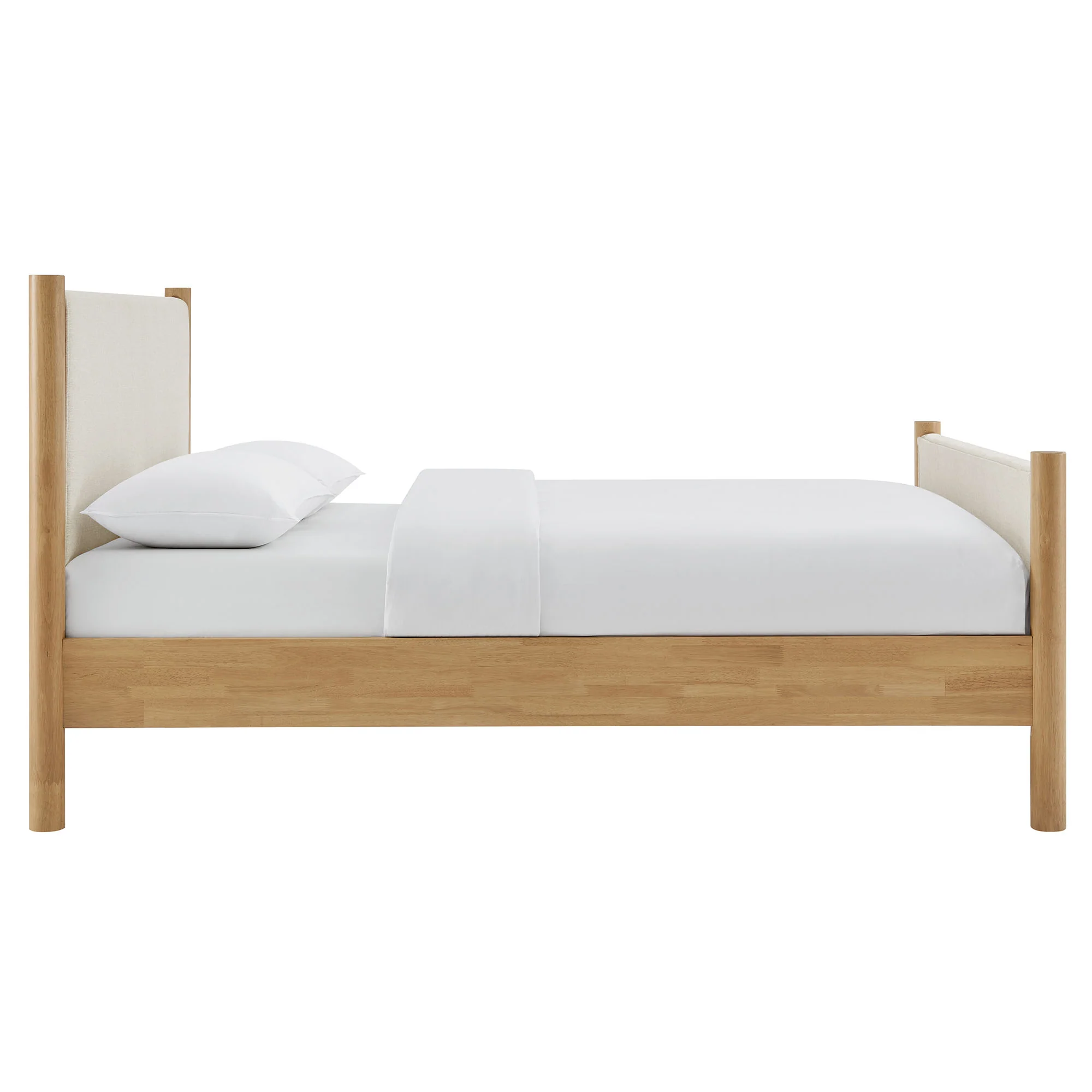 Maven Queen Size Fabric Upholstered Platform Bed by Modway - Image 4