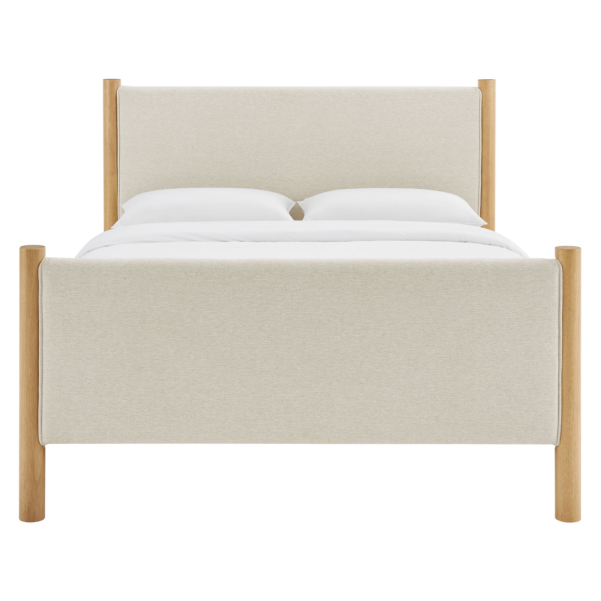 Maven Queen Size Fabric Upholstered Platform Bed by Modway - Image 5