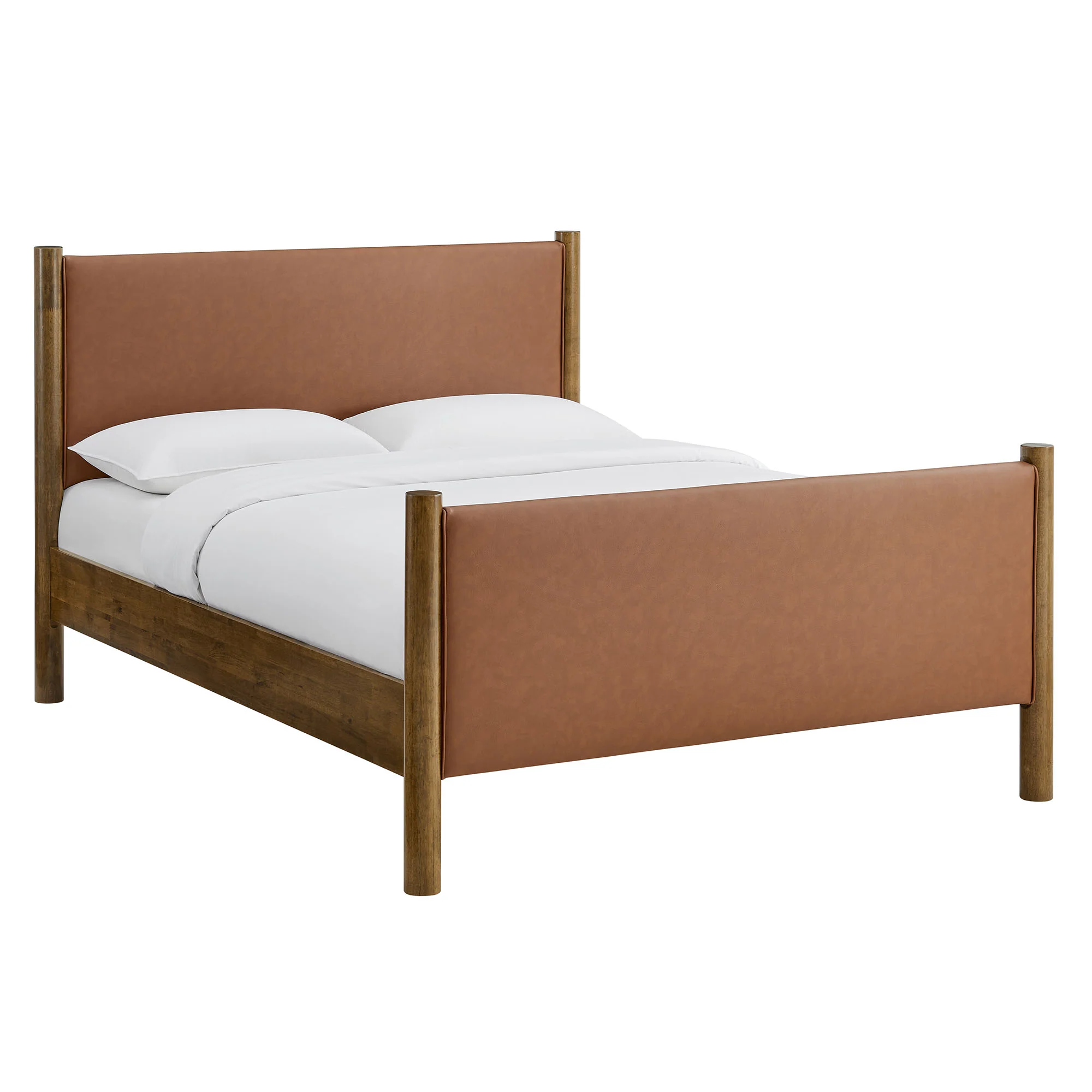 Maven Queen Size Vegan Leather Upholstered Platform Bed by Modway - Image 10