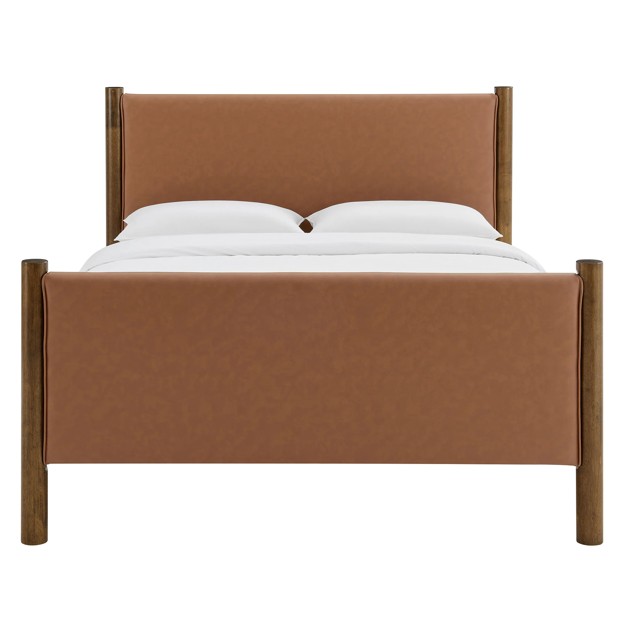 Maven Queen Size Vegan Leather Upholstered Platform Bed by Modway - Image 13
