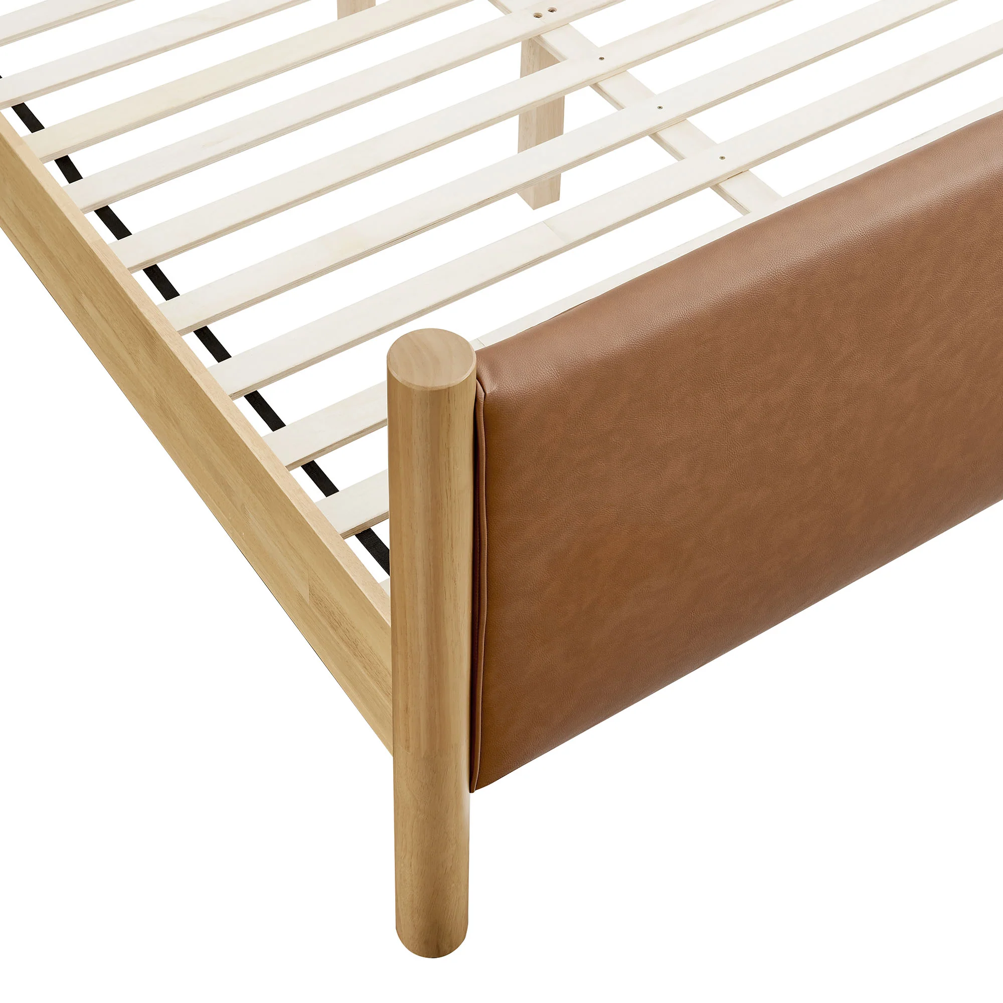 Maven Queen Size Vegan Leather Upholstered Platform Bed by Modway - Image 6