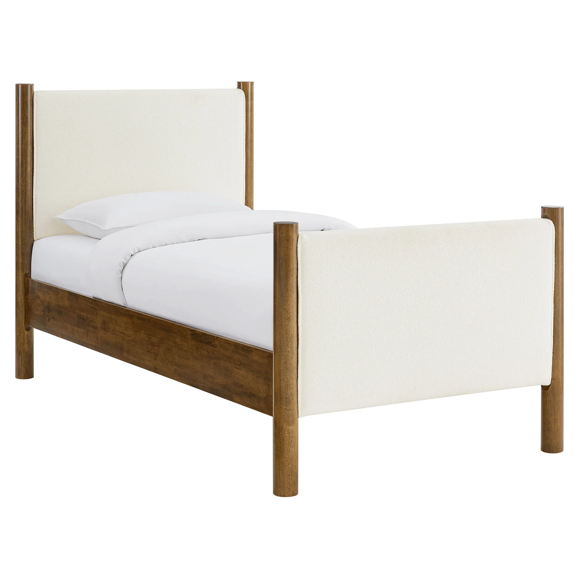 Maven Twin Size Boucle Upholstered Platform Bed by Modway - Image 10