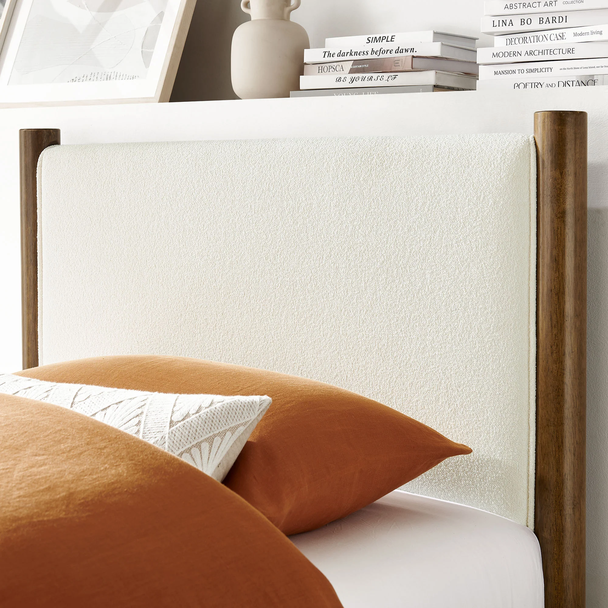 Maven Twin Size Boucle Upholstered Platform Bed by Modway - Image 15