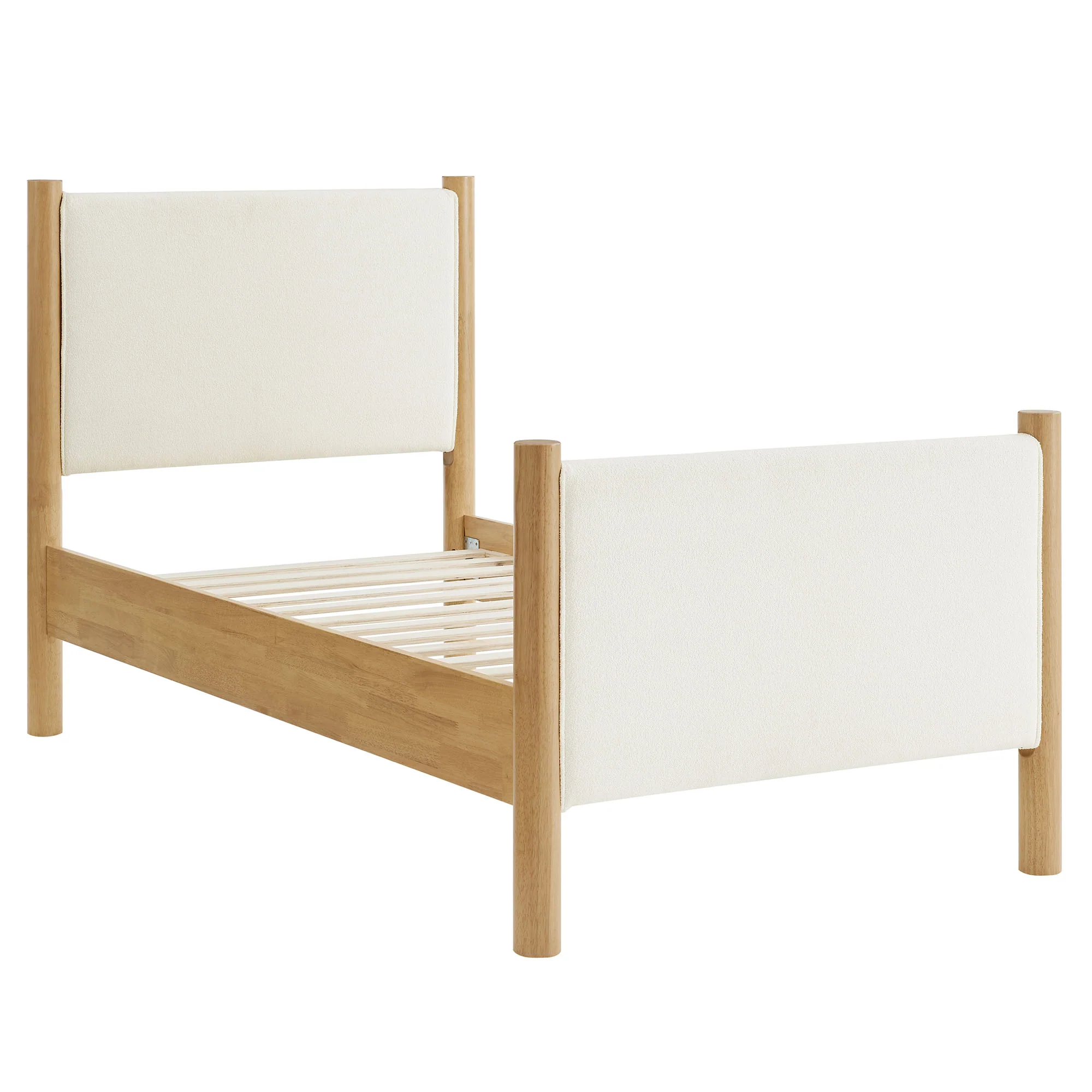 Maven Twin Size Boucle Upholstered Platform Bed by Modway - Image 3