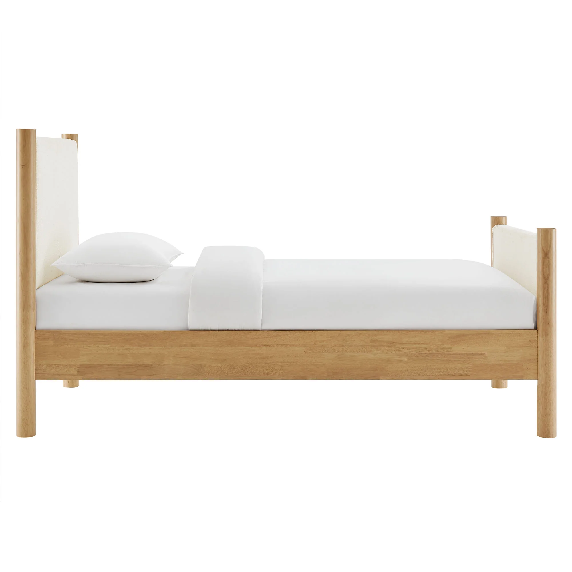 Maven Twin Size Boucle Upholstered Platform Bed by Modway - Image 4