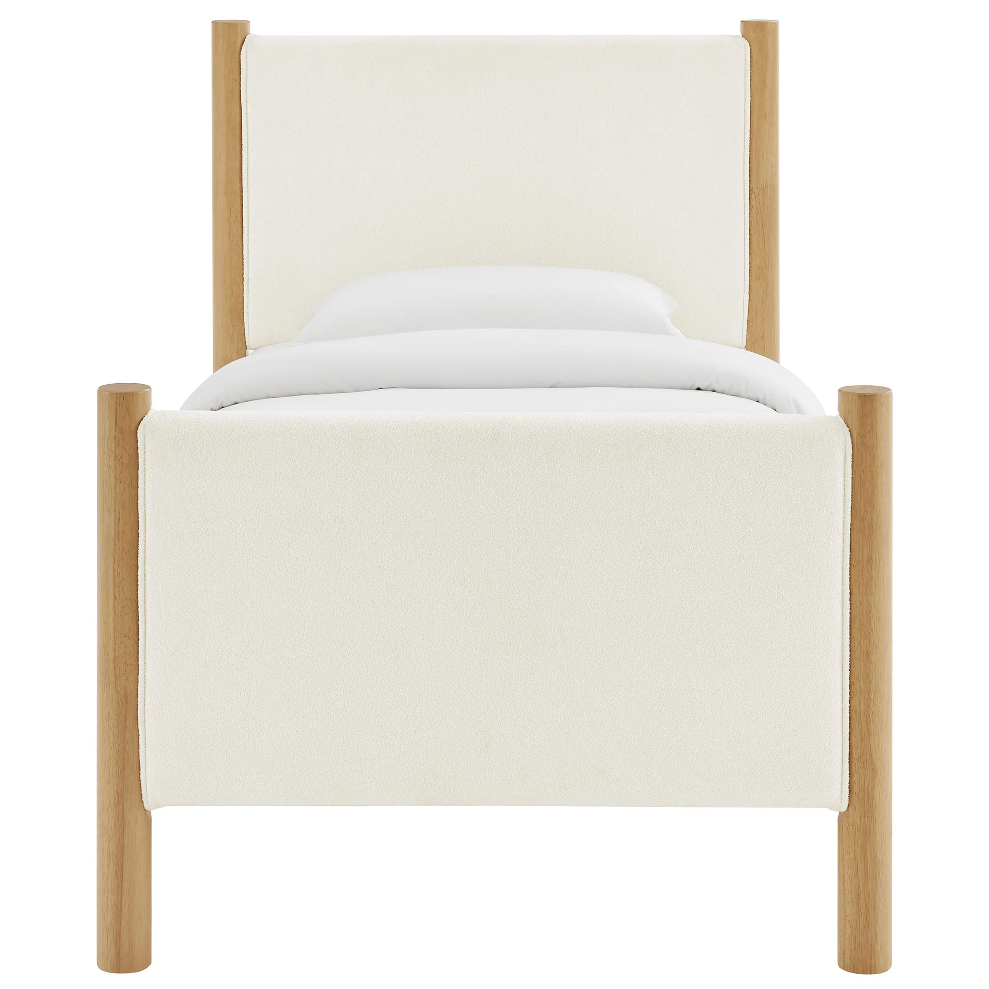 Maven Twin Size Boucle Upholstered Platform Bed by Modway - Image 5