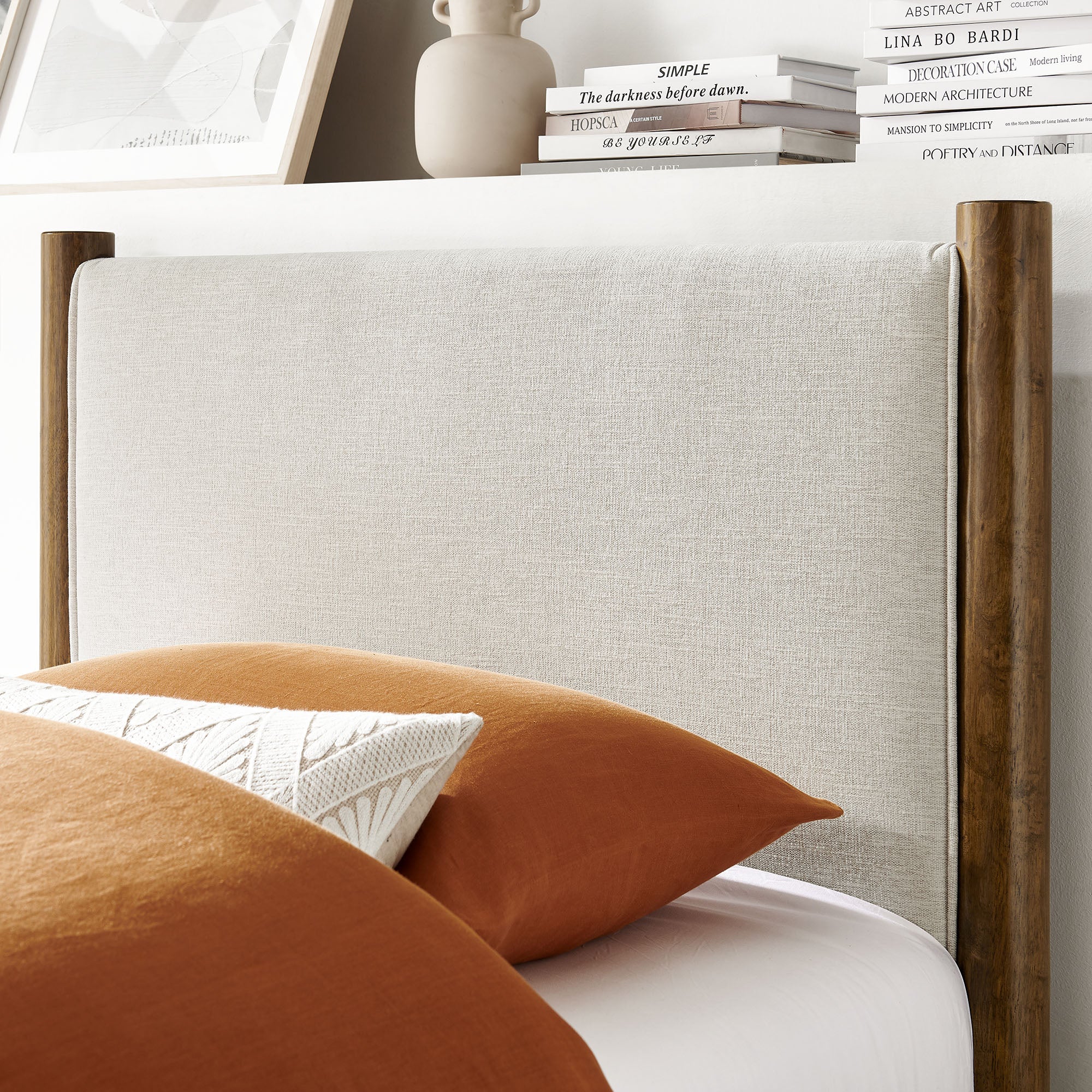 Maven Twin Size Fabric Upholstered Platform Bed by Modway - Image 15