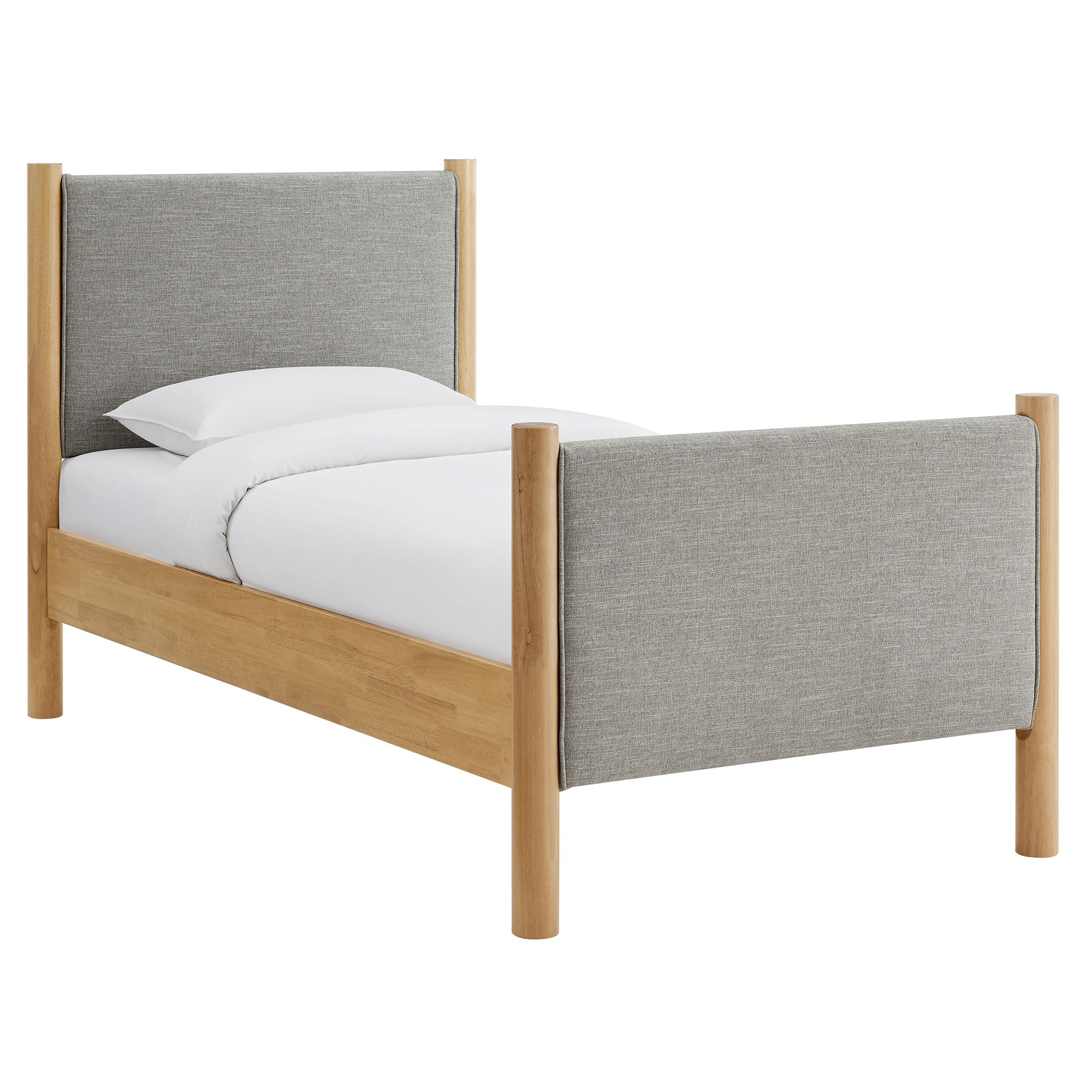 Maven Twin Size Fabric Upholstered Platform Bed by Modway - Image 19