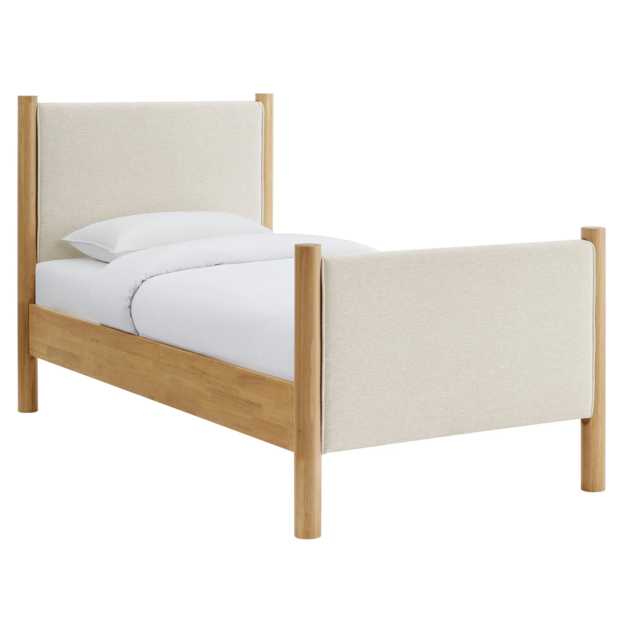 Maven Twin Size Fabric Upholstered Platform Bed by Modway - Image 2