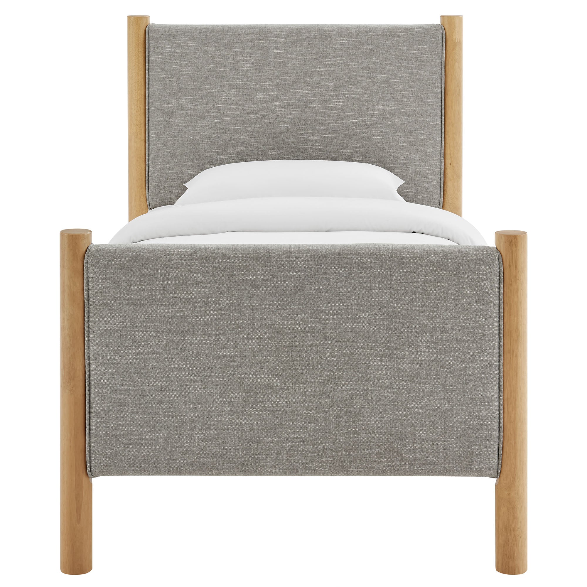 Maven Twin Size Fabric Upholstered Platform Bed by Modway - Image 22