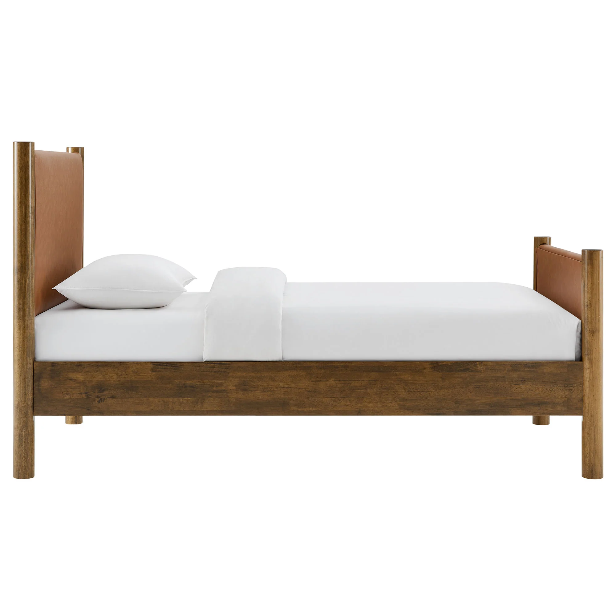 Maven Twin Size Vegan Leather Upholstered Platform Bed by Modway - Image 12