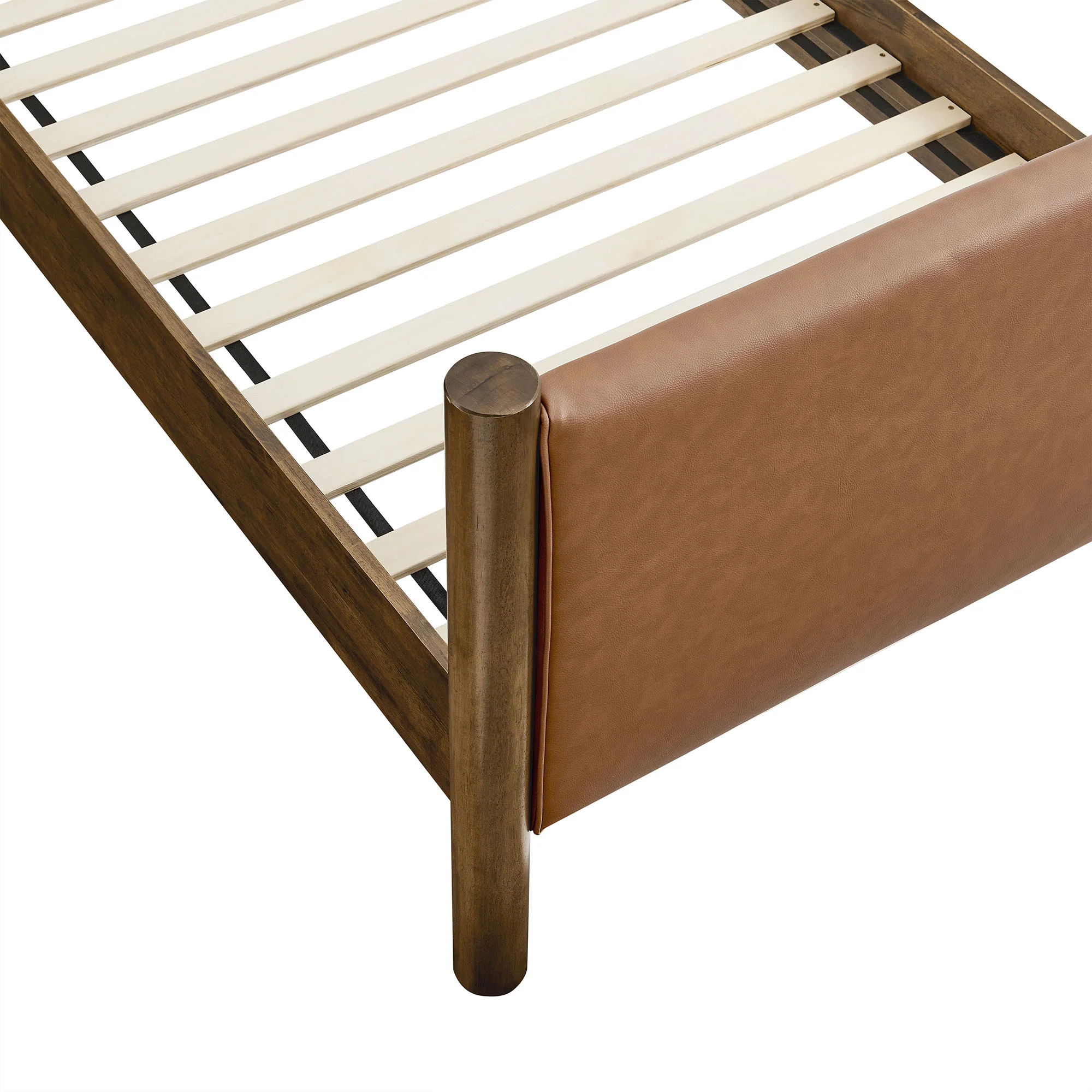 Maven Twin Size Vegan Leather Upholstered Platform Bed by Modway - Image 14