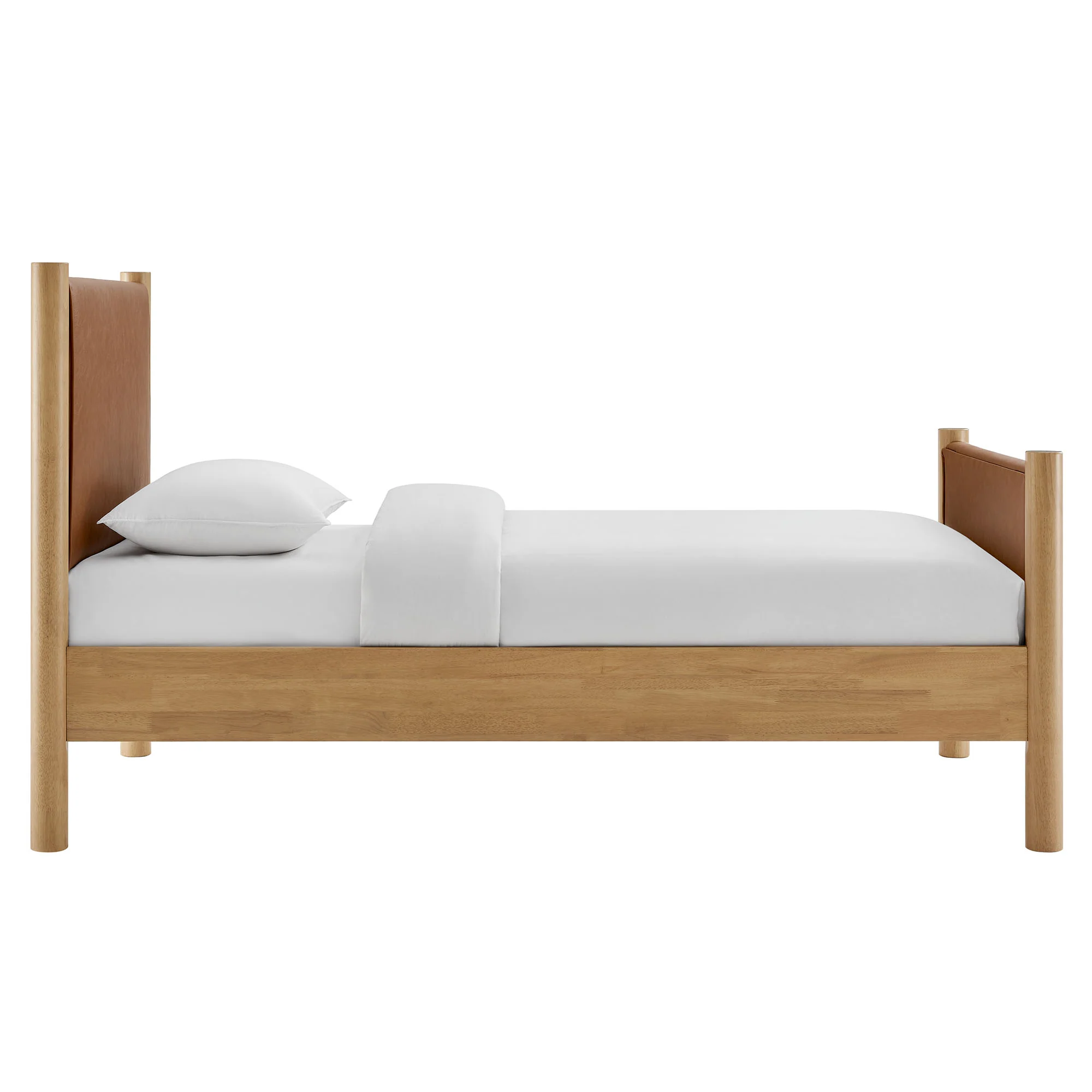 Maven Twin Size Vegan Leather Upholstered Platform Bed by Modway - Image 4