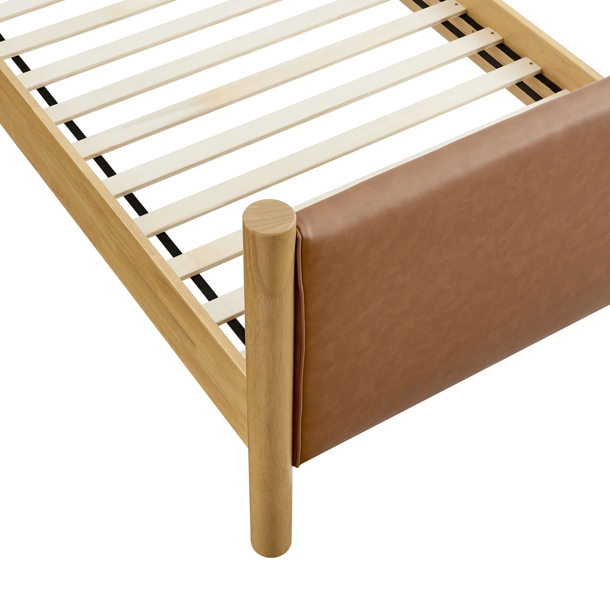Maven Twin Size Vegan Leather Upholstered Platform Bed by Modway - Image 6