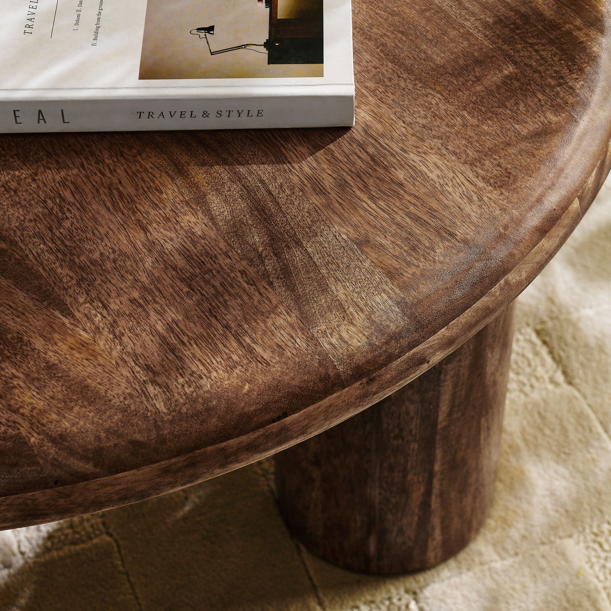 Mavina Round Mango Wood Coffee Table by Modway - Image 13