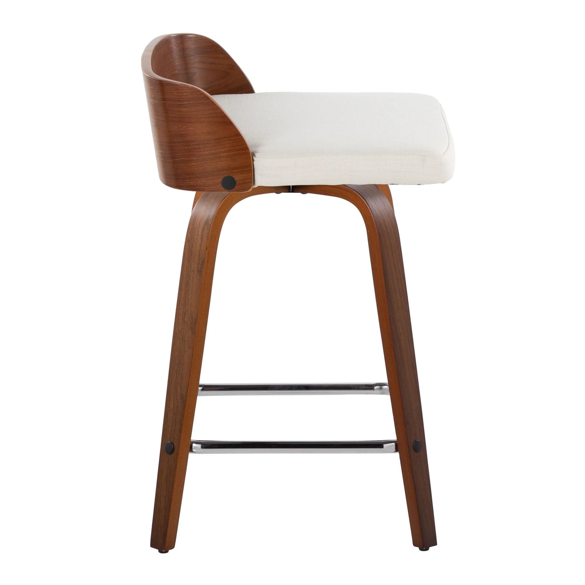Maya 24" Fixed-Height Counter Stool - Set of 2 By LumiSource - B24-MAYAFB-GRTZS2 WLWLCHAR2 - Image 18