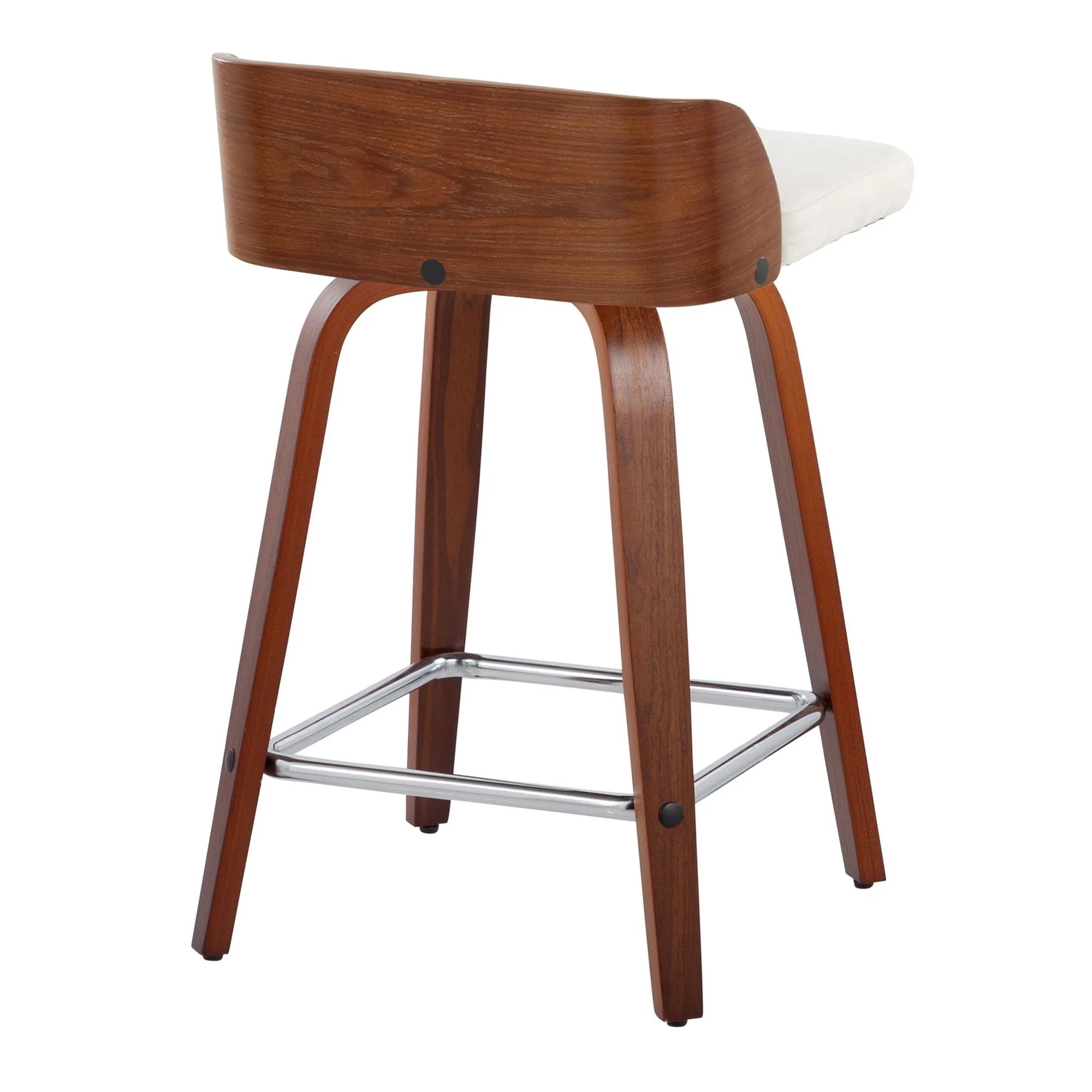 Maya 24" Fixed-Height Counter Stool - Set of 2 By LumiSource - B24-MAYAFB-GRTZS2 WLWLCHAR2 - Image 19