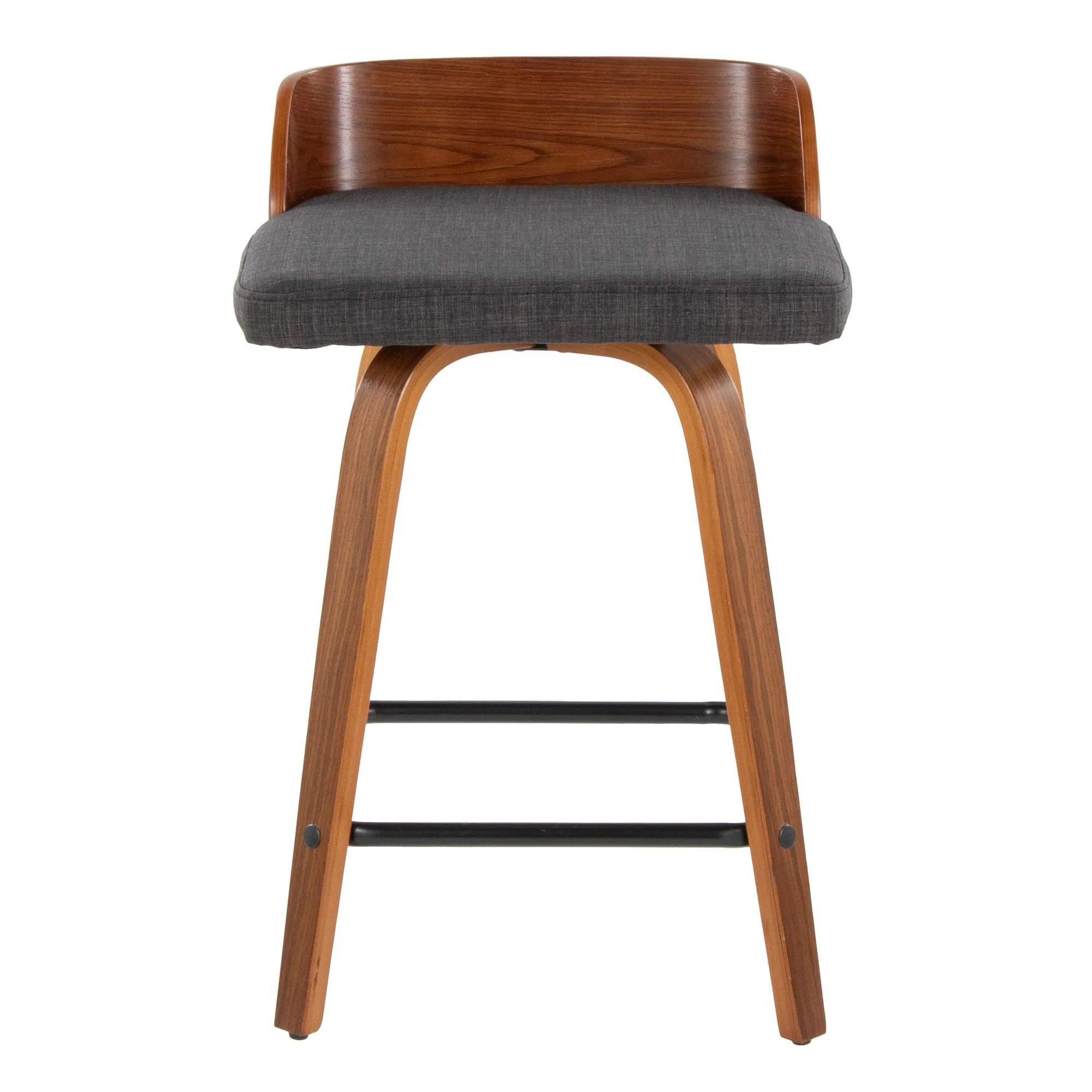 Maya 24" Fixed-Height Counter Stool - Set of 2 By LumiSource - B24-MAYAFB-GRTZX2 WLWLCHAR2 - Image 9