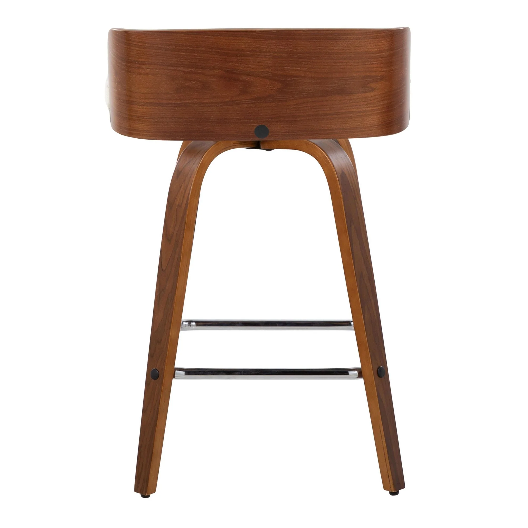 Maya 26" Fixed-Height Counter Stool - Set of 2 By LumiSource - B26-MAYAFB-GRTZS2 WLWLCHAR2 - Image 11