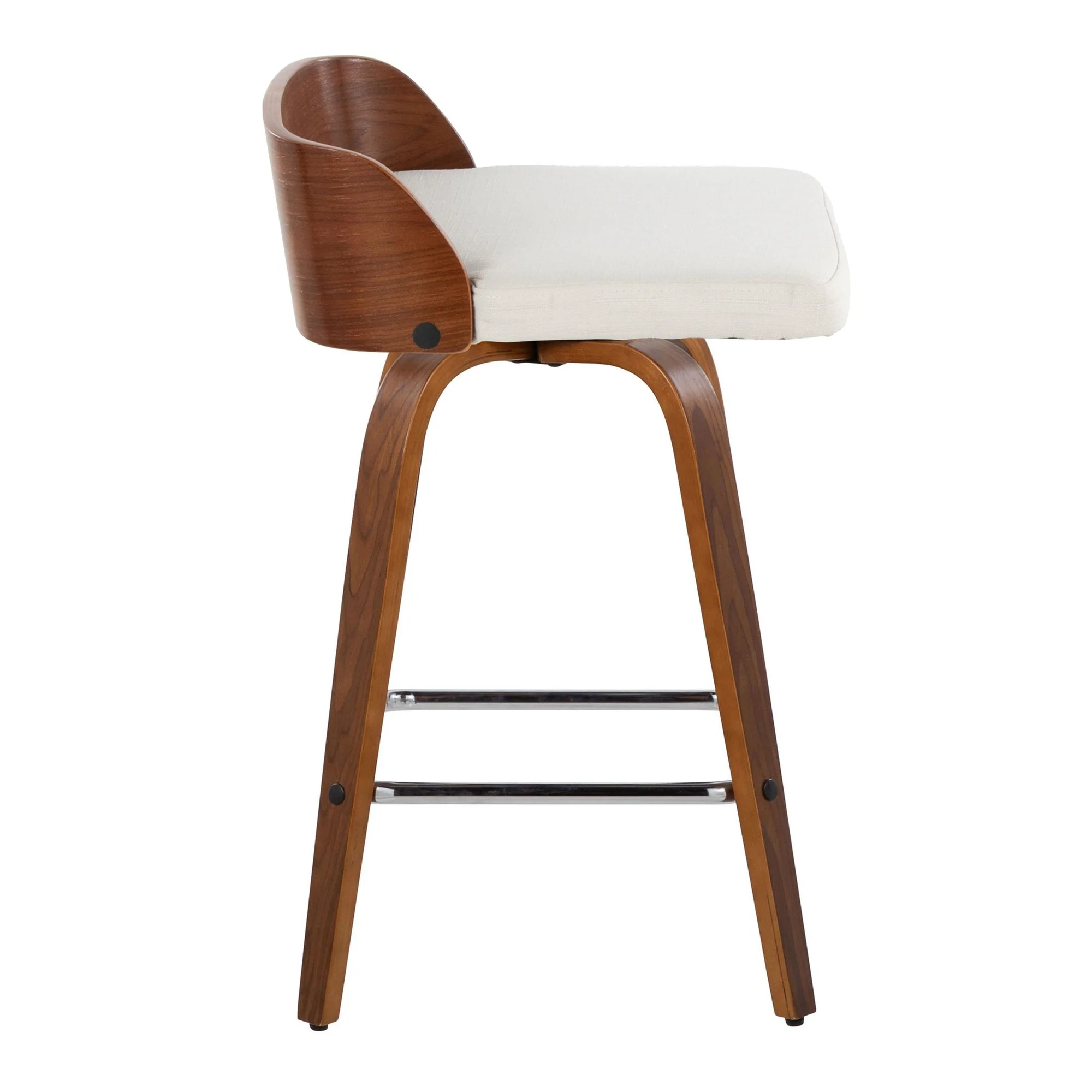 Maya 26" Fixed-Height Counter Stool - Set of 2 By LumiSource - B26-MAYAFB-GRTZS2 WLWLCHAR2 - Image 18