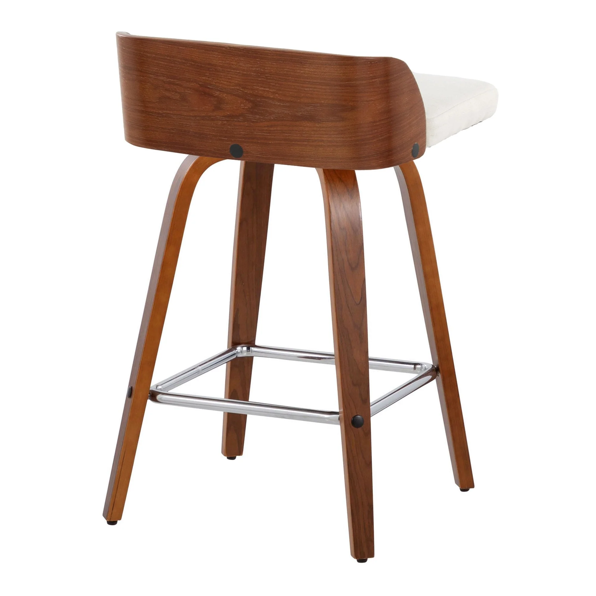 Maya 26" Fixed-Height Counter Stool - Set of 2 By LumiSource - B26-MAYAFB-GRTZS2 WLWLCHAR2 - Image 19